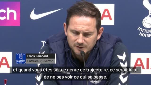 Everton - Lampard : La relégation ? Ce serait idiot de ne pas voir ce qui se passe