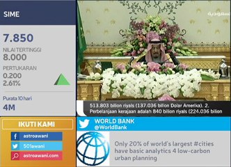 Defisit belanjawan Arab Saudi AS$98 bilion