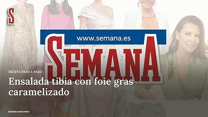 Vídeo Receta: Ensalada tibia con foie gras caramelizado