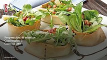 Vídeo Receta: Ensalada verde con crujiente y queso de parma