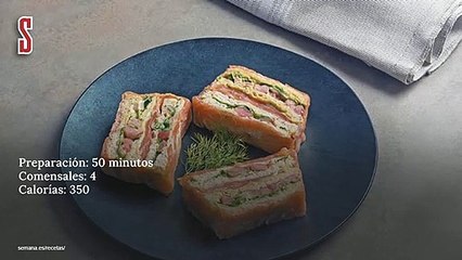 Vídeo Receta: Molde de salmón y rúcula