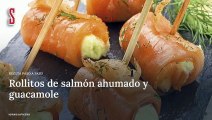 Vídeo Receta: Rollitos de salmón ahumado y guacamole