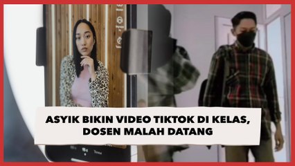 Asyik Bikin Video TikTok di Kelas, Dosen Malah Datang Mahasiswi Auto Panik