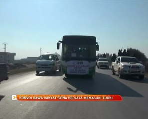 Konvoi bawa rakyat Syria berjaya memasuki Turki