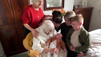 Five generations of girls in Hartlepool family