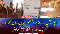 BREAKING NEWS: Opposition files no-confidence motion against PM Imran Khan