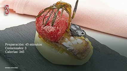 Vídeo Receta: Patatas con trufa, foie gras y tomate confitado