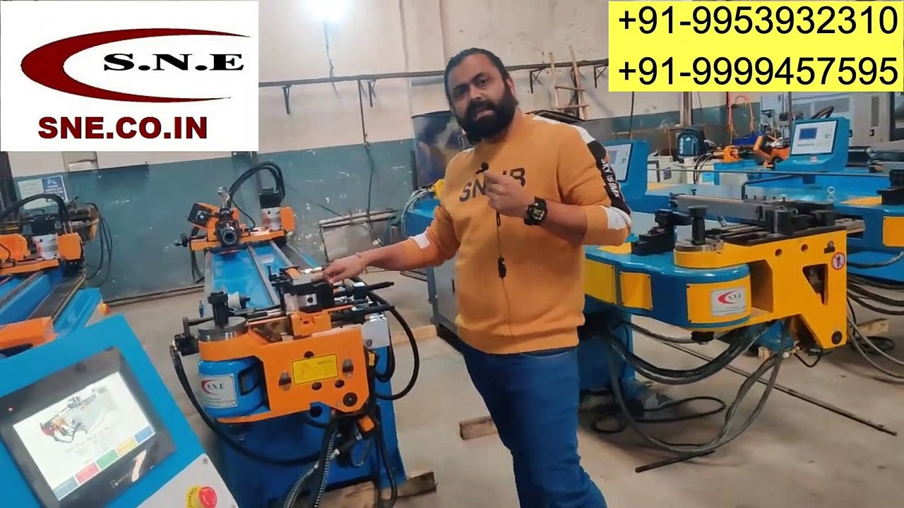 troubleshooting videos of pipe bending machines - pipe bending machine - how to check that sensors are working perfectly or not in CNC pipe bending machine made by SNE