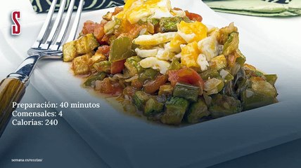 Vídeo Receta: Pisto con huevos rotos