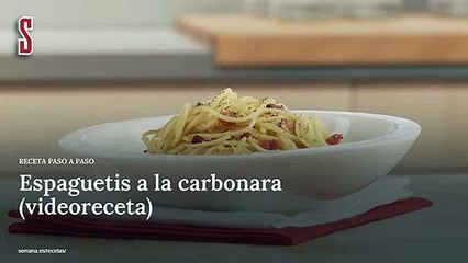 Vídeo Receta: Espaguetis a la carbonara (videoreceta)