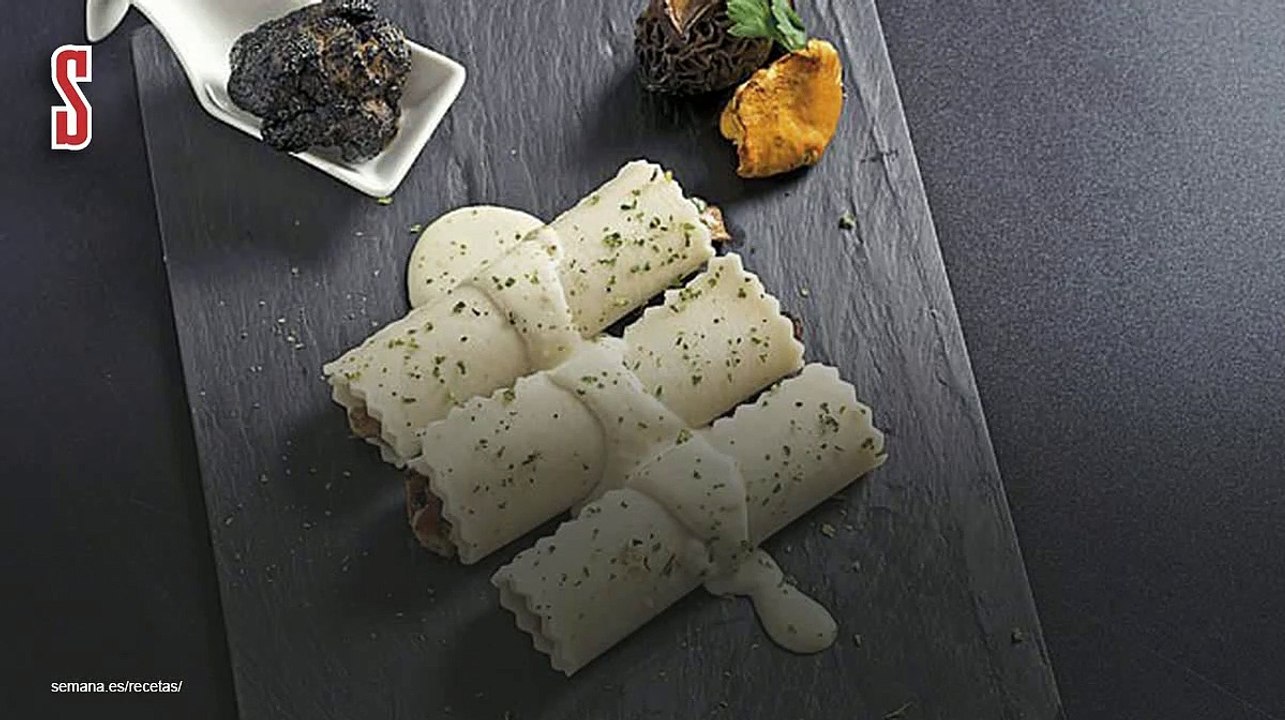 Vídeo Receta: Receta Canelones de setas y trufa