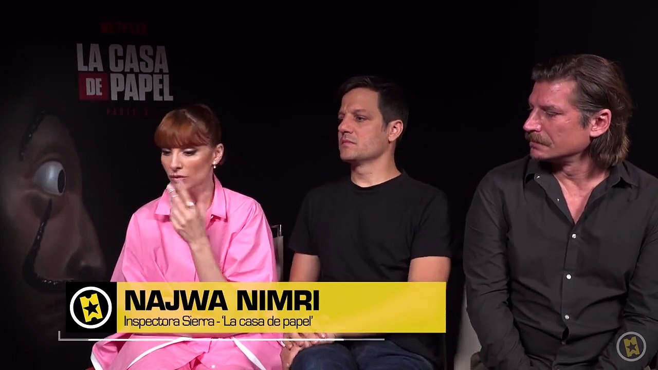 Najwa Nimri, Rodrigo de la Serna y Luka Peros - Entrevista: La Casa de Papel