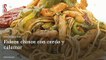 Vídeo Receta: Fideos chinos con cerdo y calamar
