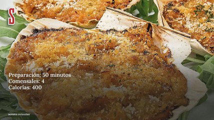 Vídeo Receta: Conchas de txangurro de langostinos