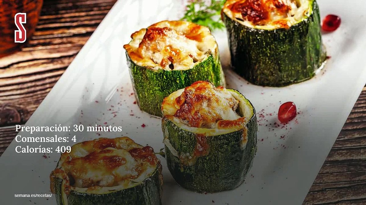 Vídeo Receta: Calabacines gratinados rellenos de gambas, por Belén Esteban