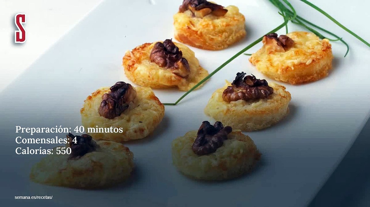 Vídeo Receta: Aperitivo de queso y nuez
