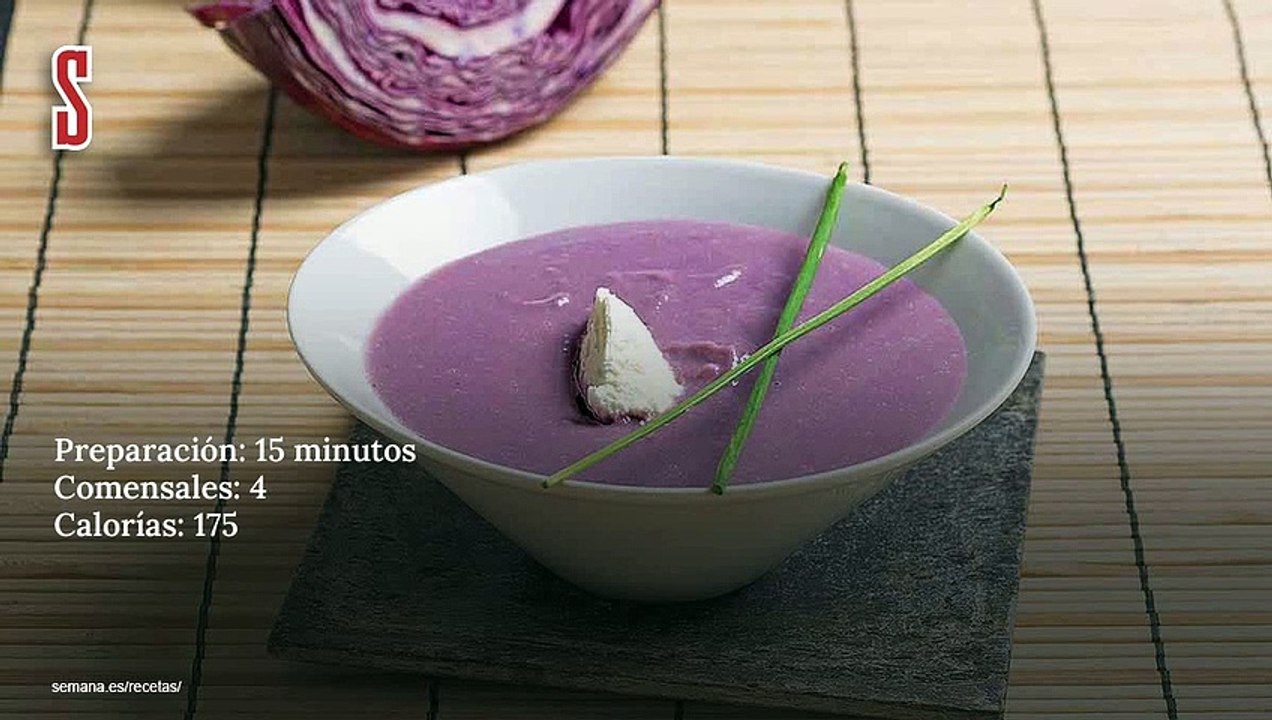 Vídeo Receta: Crema de col lombarda