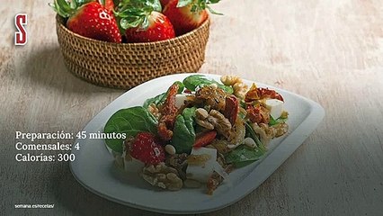 Vídeo Receta: Ensalada de verano con espinacas