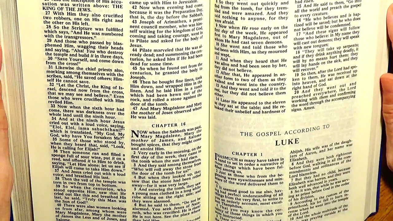 Luke 1, the New Testament