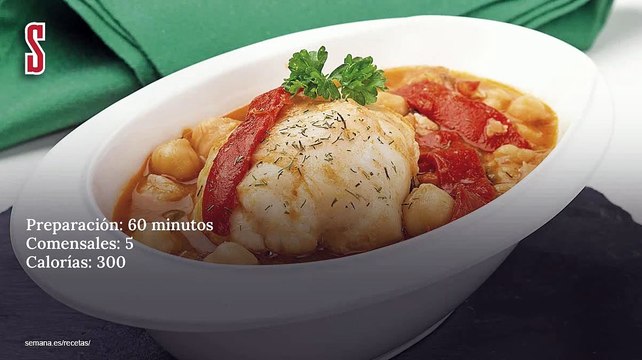 Vídeo Receta: Guiso de garbanzos con rape