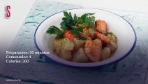 Vídeo Receta: Patatas guisadas con salmón