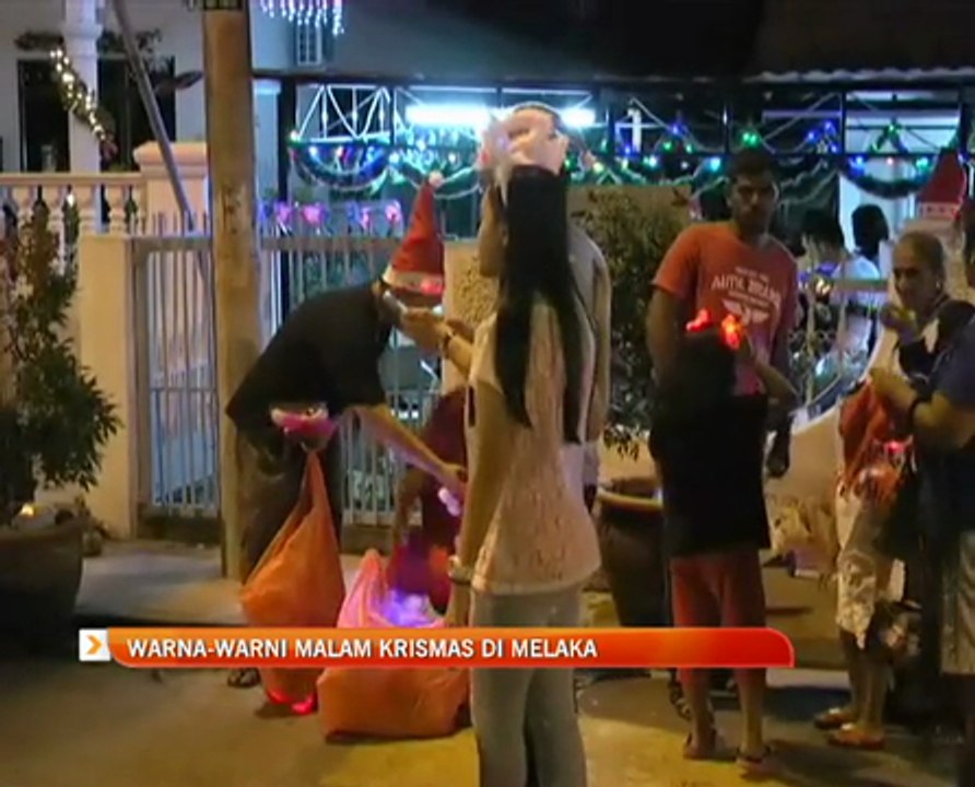 Warna-warni malam Krismas di Melaka