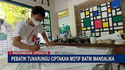 Sambut MotoGP di Lombok, Pebatik Tuli Asal Solo Ciptakan Motif Batik Mandalika