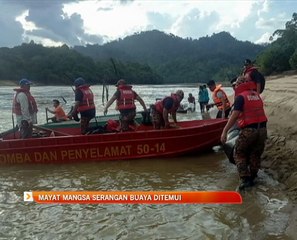 Mayat mangsa serangan buaya ditemui