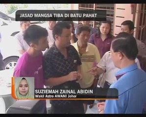 Nahas Chiang Mai : Jasad mangsa tiba di Batu Pahat