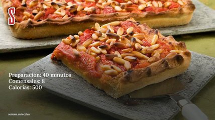 Vídeo Receta: El coc de tomate y pimientos