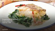 Vídeo Receta: Bacalao al pil-pil con espinacas