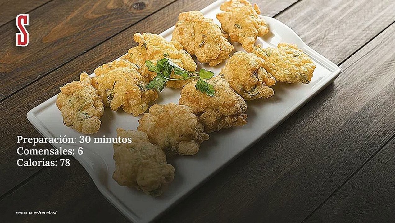 Vídeo Receta: Buñuelos de bacalao con perejil, por Belén Esteban