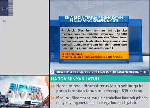KKIA sedia terima peningkatan penumpang sempena cuti