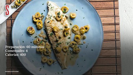 Vídeo Receta: Rodaballo guisado con  aceitunas