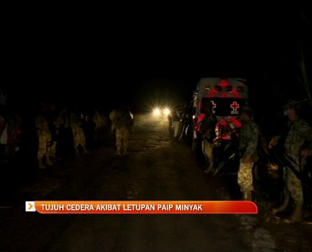 Tujuh cedera akibat letupan paip minyak
