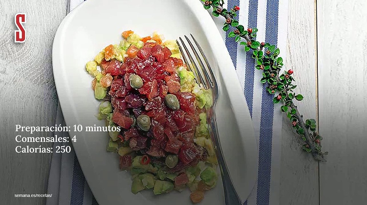 Vídeo Receta: Tartar de atún con aguacate