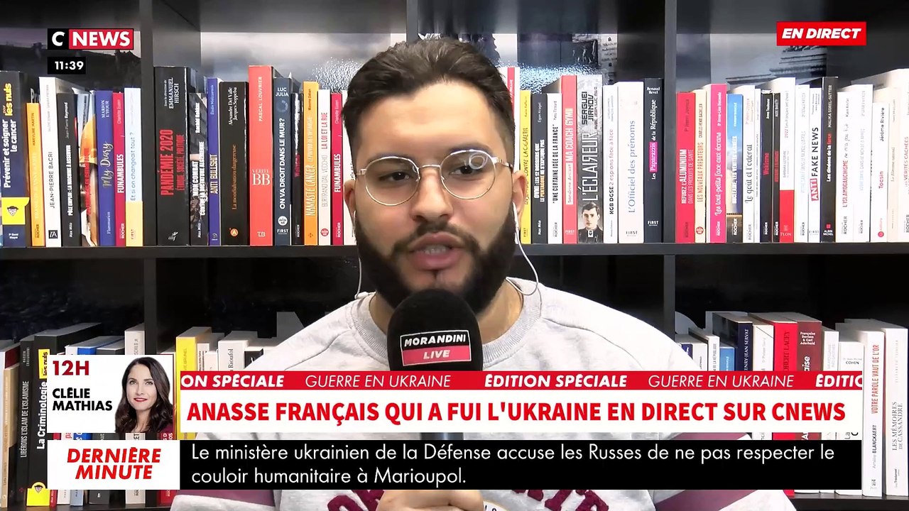 Guerre en Ukraine - Très ému, un étudiant franç...
