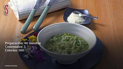 Vídeo Receta: Risotto de judías y guisantes