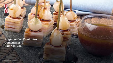 Vídeo Receta: Milhojas de pechuga de pollo y queso con salsa agridulce