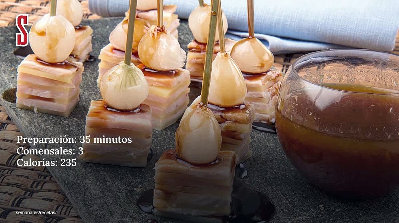 Vídeo Receta: Milhojas de pechuga de pollo y queso con salsa agridulce