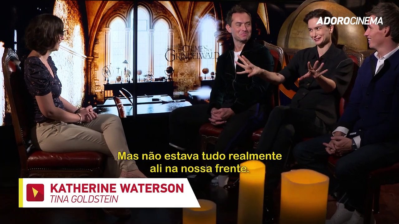 Animais Fantásticos: Os Crimes de Grindelwald Entrevista Exclusiva com Eddie Redmayne, Jude Law e Katherine Waterston