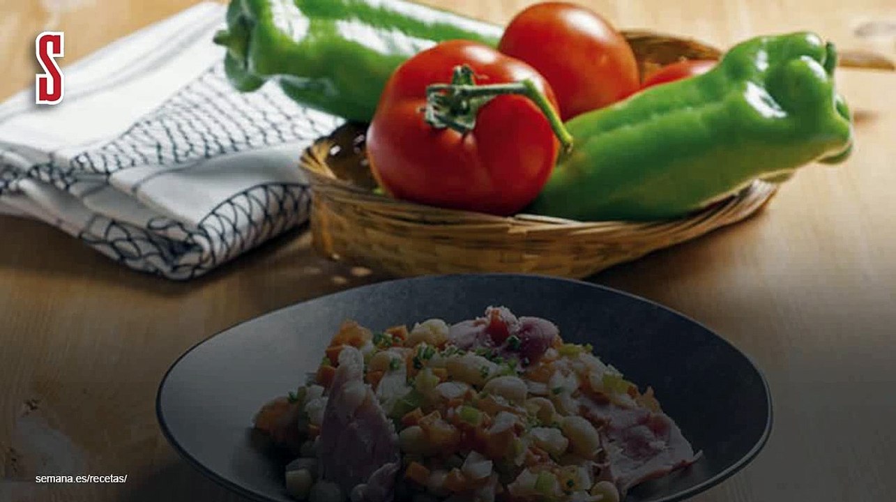 Vídeo Receta: Pochas con vinagreta templada