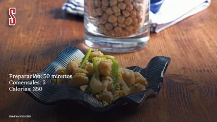 Vídeo Receta: Garbanzos con pimientos verdes