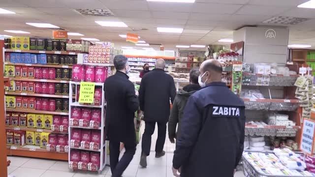 Marketlerde fahiş fiyat ile stokçuluk denetimi yapıldı