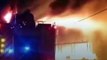 Yangın, Rus füze saldırısından sonra Zhytomyr petrol kulesini tahrip etti