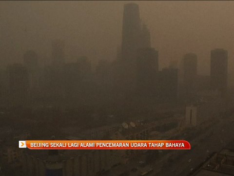 Beijing sekali lagi alami pencemaran udara tahap bahaya
