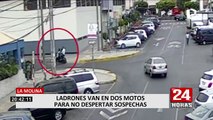 La Molina: delincuentes usan dos motos para asaltar a transeúntes