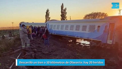 Descarriló un tren a 10 kilómetros de Olavarría, hay 20 heridos
