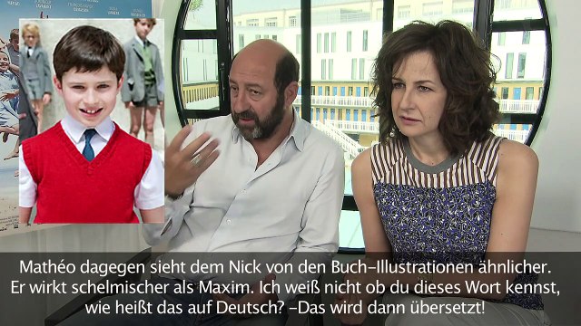FILMSTARTS-Interview zu Der kleine Nick macht Ferien mit Mathéo Boisselier, Valérie Lemercier, Kad Merad und Laurent Tirard