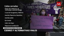 ¡Tómalo en cuenta! Revisa qué calles estarán cerradas por la marcha 8M en CdMx